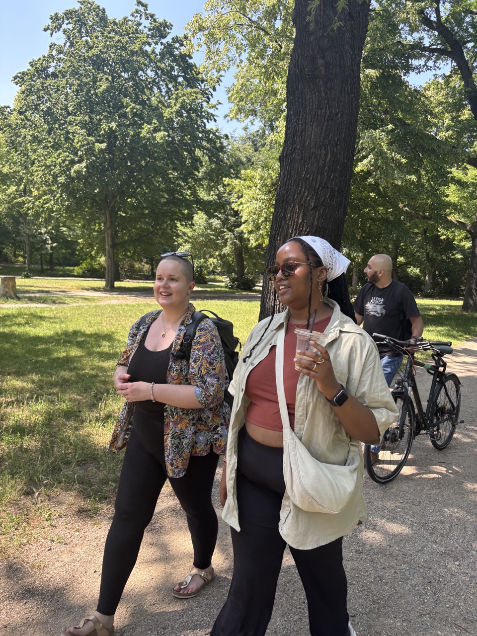 Community members on a walk